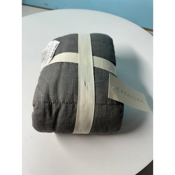 Heavyweight Linen Blend Quilt Pillow Sham,king - Casaluna - Picture 3 of 4